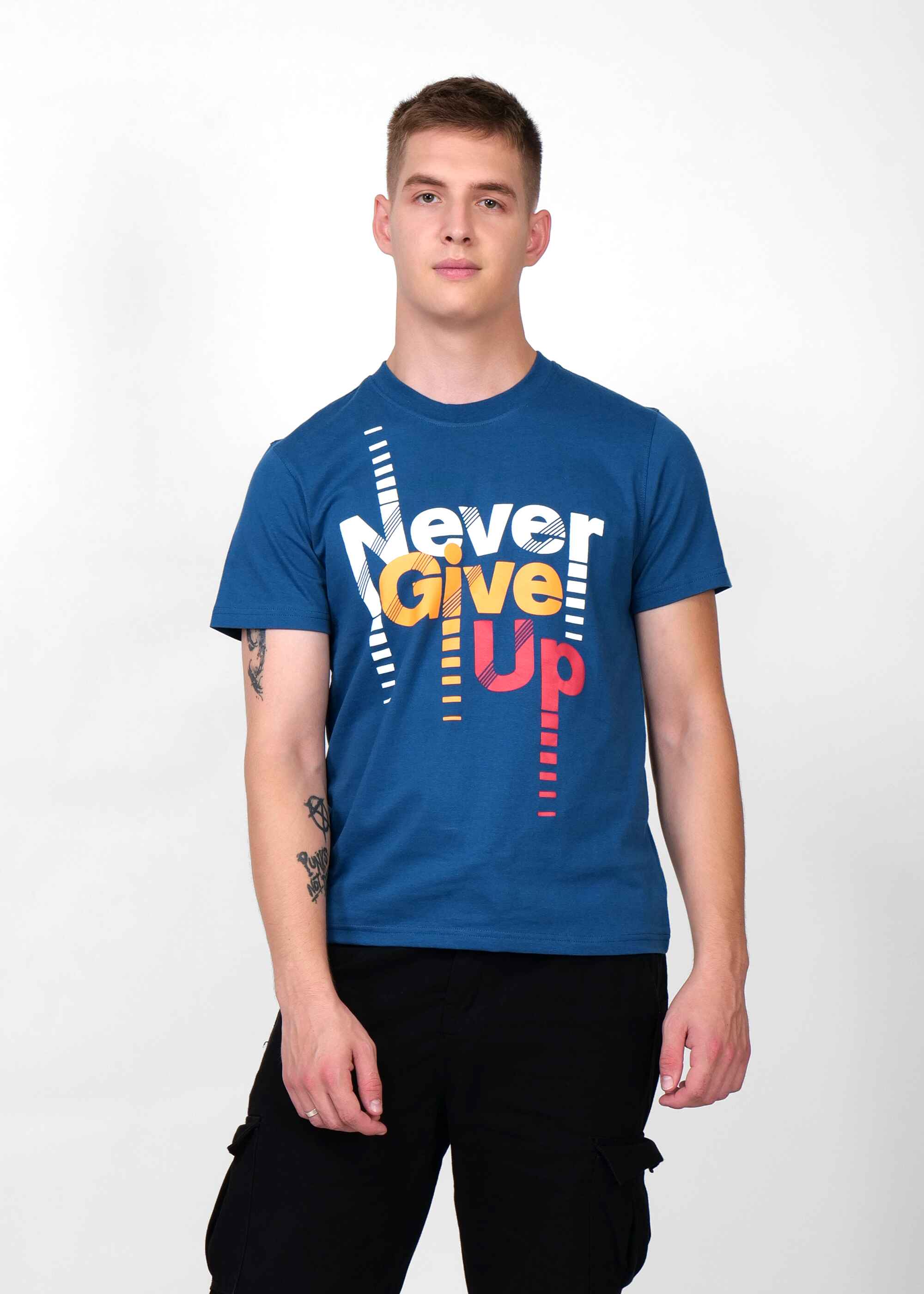 Never give Up | Teel Blue | Men